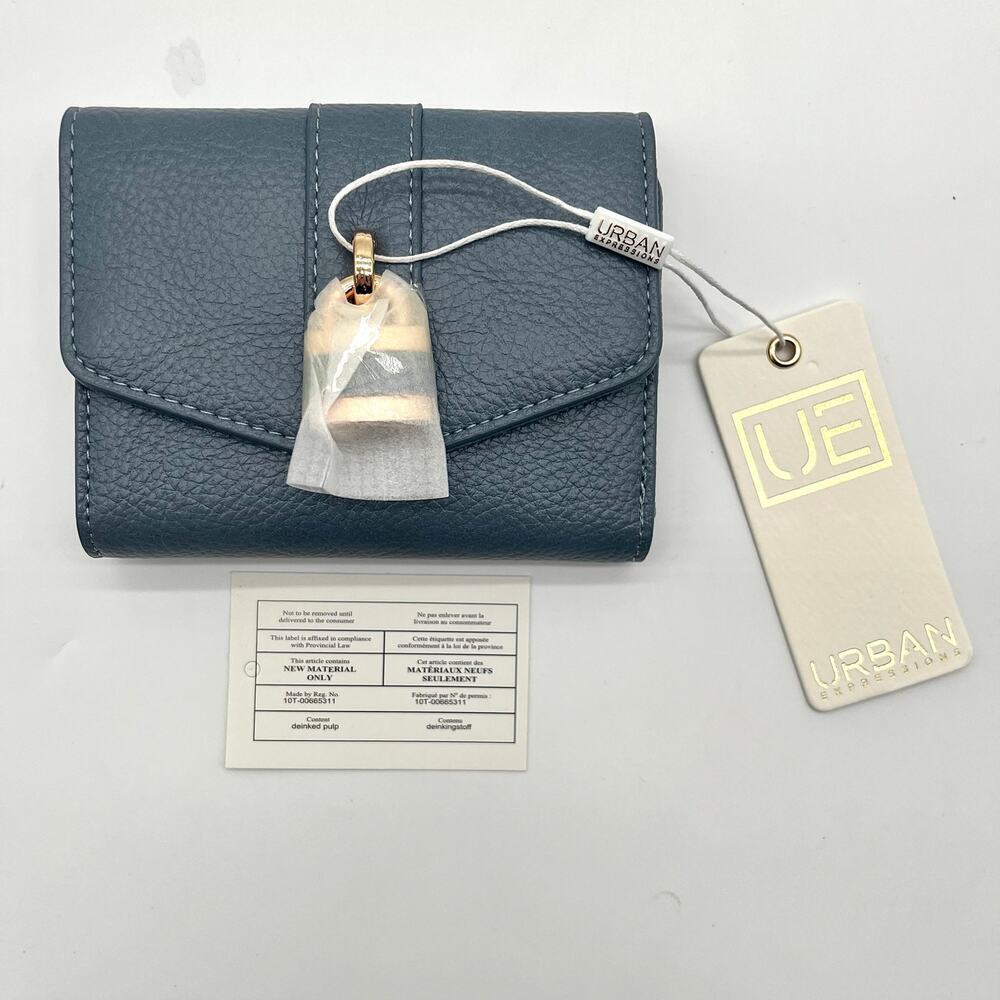 URBAN EXPRESSIONS NWT Leather Andie Wallet, Blue